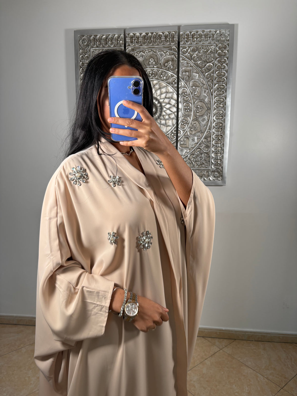 Abaya Cristal CRÈME