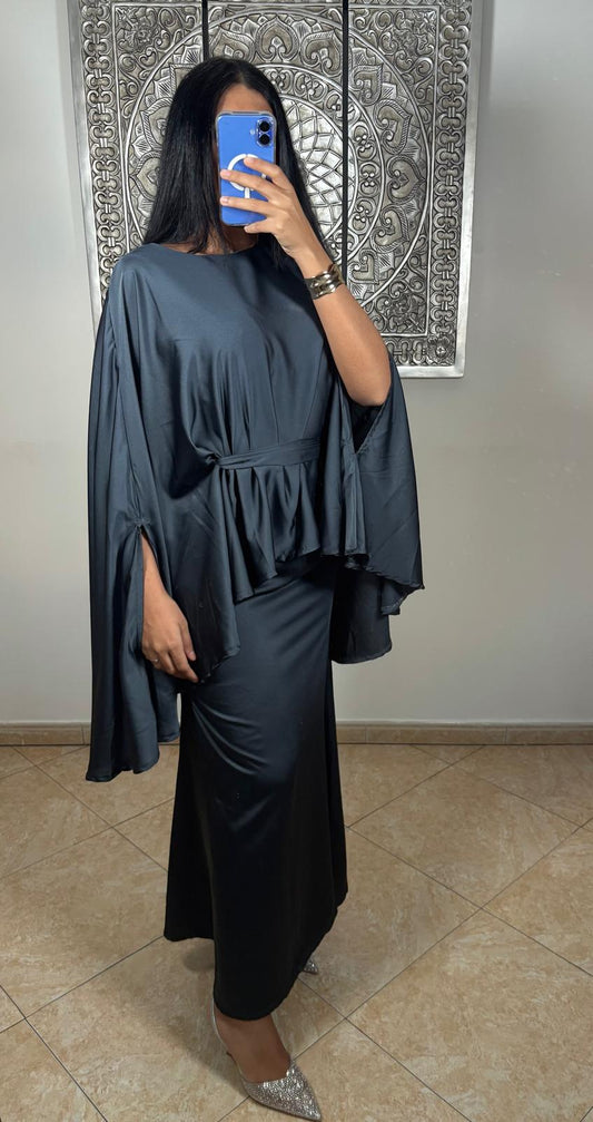 Ensemble satiné GRIS