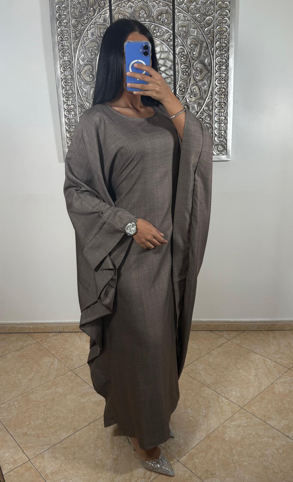 Abaya Papillion MARRON