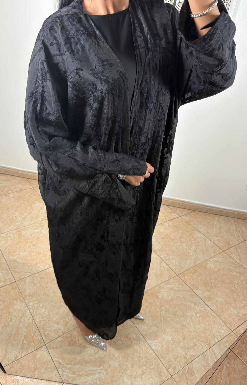 KIMONO FLORA NOIR